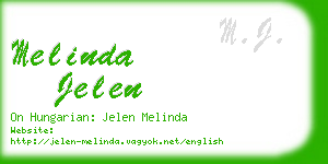 melinda jelen business card